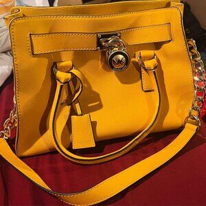 Michael Kors Hamilton Lock & Key Medium Satchel - **AUTHENTIC**